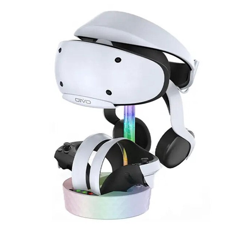 OIVO PSVR2 Stand Multifunctional Colorful RGB Charger Base For PS VR2 Magnetic Charging Dock Station VR Glasses Storage Stand (IV-P5272) OIVO PSVR2 Stand Multifunctional Colorful RGB Charger Base For PS VR2 Magnetic Charging Dock Station VR Glasses Storage Stand (IV-P5272)